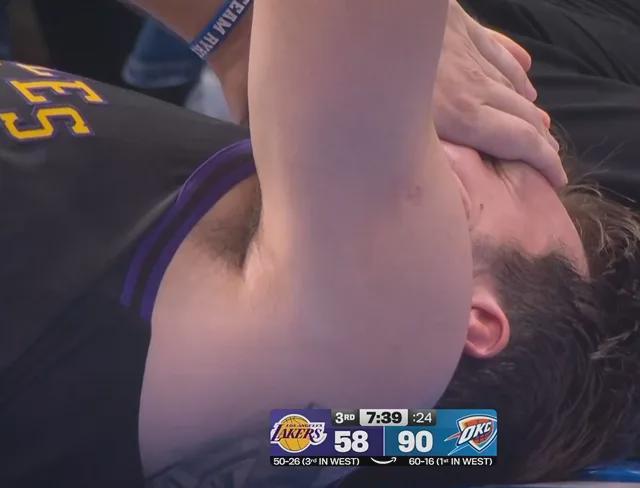 雷霆碾压湖人东契奇伤退 西部榜首地位稳固