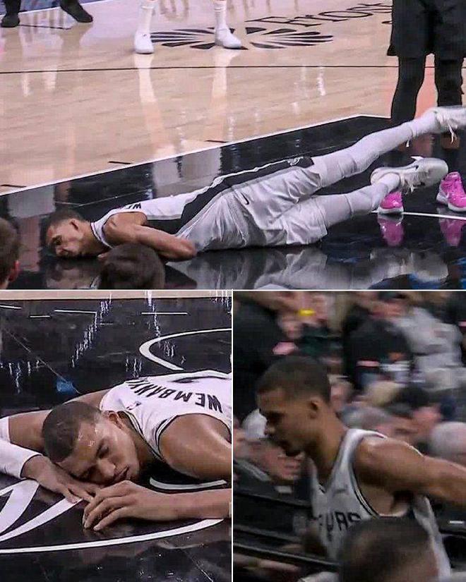 文班亚马脸部着地脑震荡 马刺暂停G2比赛